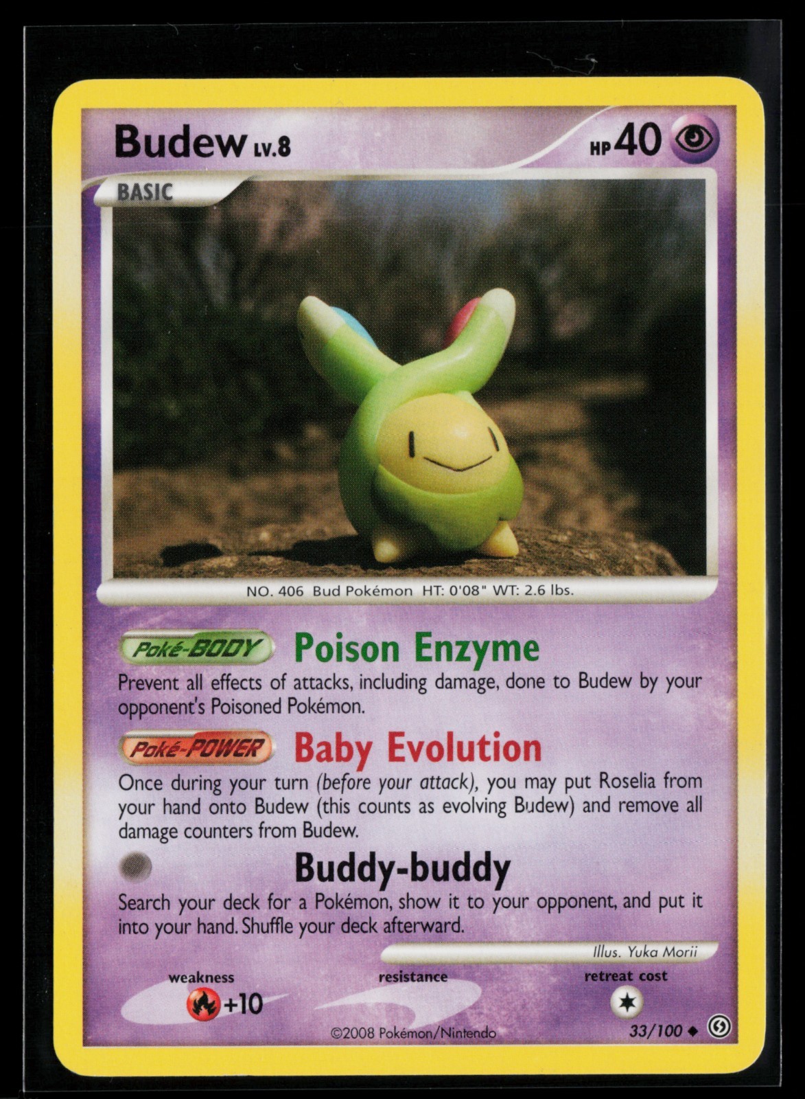 Pokemon TCG Budew 33/100 Stormfront NM