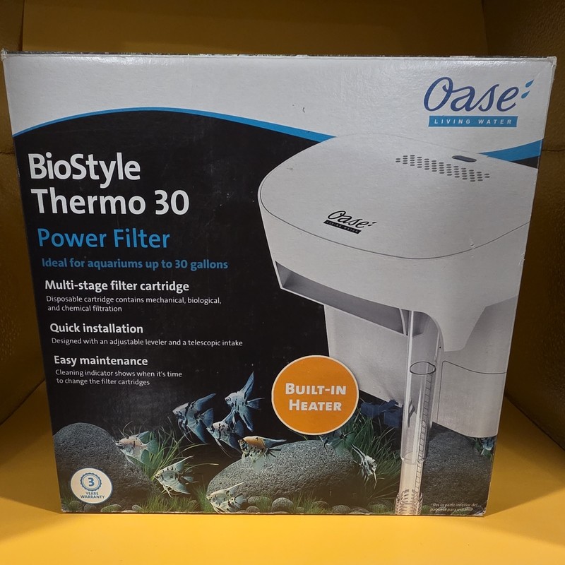 OASE BioStyle Thermo 30 Power Filter with Integrated Heater for Aquariums 30G  