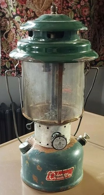 #ad Vintage Green Coleman Camping Lantern April 1972 $49.99