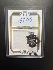 2025 Panini National Treasures Shedeur Sanders Rookie Auto Memorabilia #101