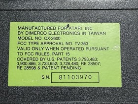 Atari 2600 Light Sixer Console With Box & Matching Serial #'s Tested & Working