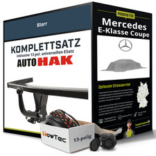 Für MERCEDES E-Klasse Coupe C124 Anhängerkupplung starr +eSatz 13pol uni. 85-97