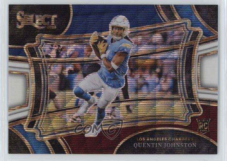 2023 Panini Select Field Level Tri-Color Prizm 61/75 Quentin Johnston #353 06or