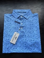 NWT MENS HARLESTONS PALMER POLO, COLOR: MARIN...