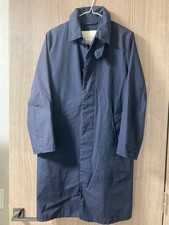 MACKINTOSH Navy Mac Coat Dunkeld Size 36 S-M