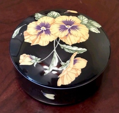 Tiffany & Co. Tiffany Wildflowers Porcelain Trinket Box With Lid