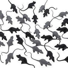 36 Pcs Fake Mice Realistic Mouse Fake Rats Small Plastic Mice for Mischief Prank
