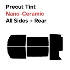 Precut Window Film Car Nano Ceramic DIY Tint for Jeep Wrangler 2007-2010 2 Door