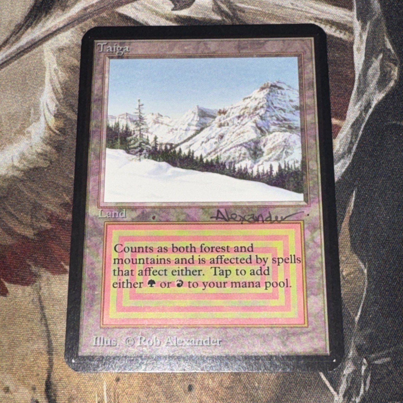 Taiga X1 Mtg Alpha Nm/Mint Signed Previous BGS 9