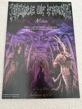 CRADLE OF FILTH Midian Original Magazine Advert Gothic Metal Promo Rare