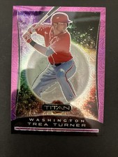 Trea Turner 2020 Chronicles Titan Purple Mojo Numbered /75 Nationals Phillies