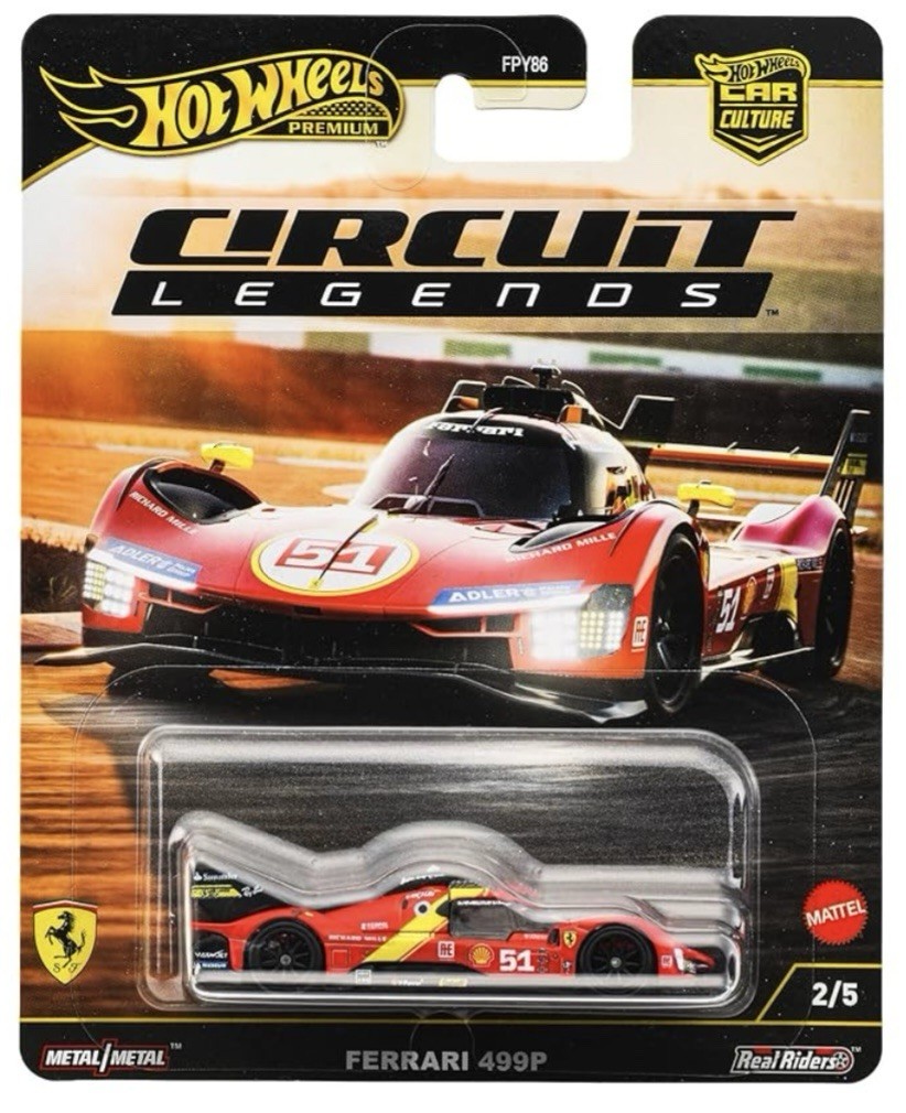 HOT WHEELS FERRARI 499P CIRCUIT LEGENDS CAR CULTURE PREMIUM | eBay