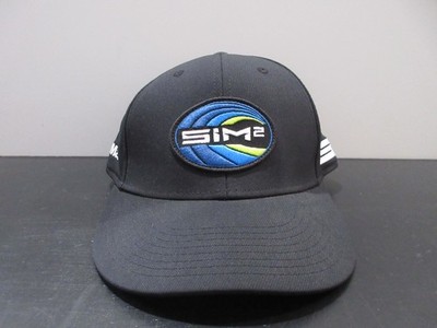 Taylormade Hat Cap Snap Back Black White SIM2 Lightweight Golf Course Mens