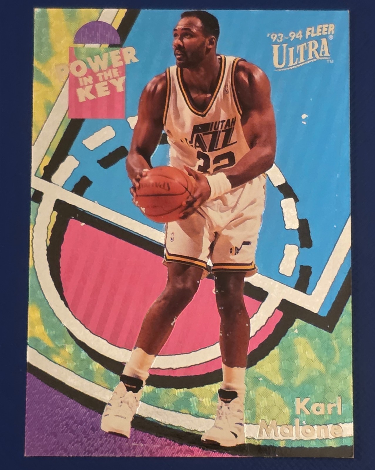 1993-94 Fleer Ultra Karl Malone Power In The Key