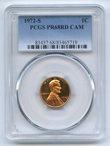 1972-S Lincoln Memorial Cent Proof — photo from the most recent tracked eBay sale