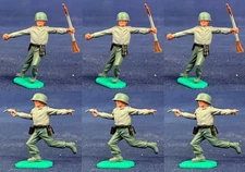 Timpo WWII German Infantry - early painted figures - 1970s painted toy soldiers