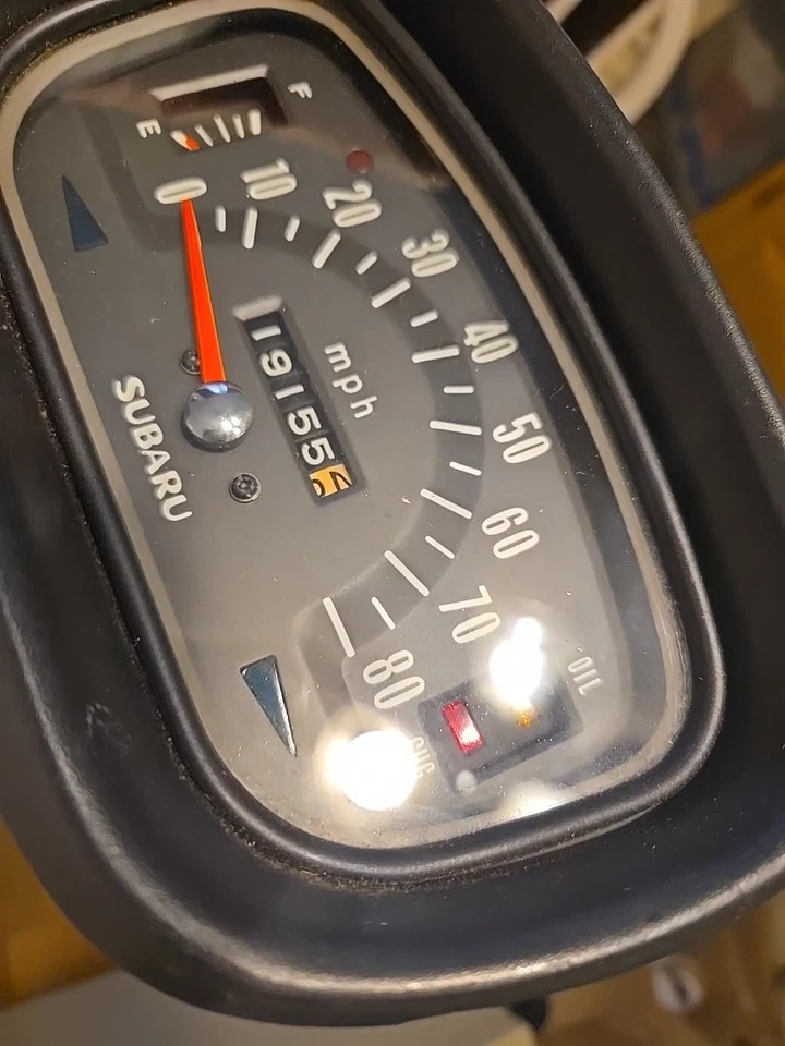 VINTAGE 1960s 1970s Subaru 360 K111 Speedometer MINI CAR SUBARU LOOK NICE!! - Image 3 of 4