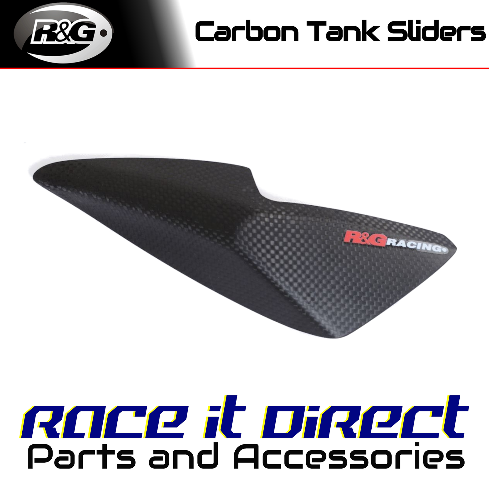Carbon Fibre Tank Sliders for Aprilia Tuono V4 1100 Factory 2015-2020 R&G
