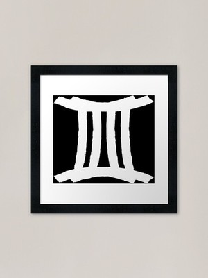Gemini and Gemini Combined Zodiac S Framed Wall Art Poster Canvas Print Picture