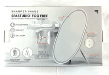 Sharper Image Spastudio Fog Free Heated Shower Mirror With Razor Holder-Rare