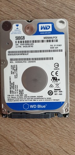 Western Digital Blue (5400 RPM, 2,5 Zoll, SATA III, 16MB Cache) 500GB...