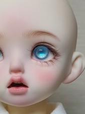 1/3 1/4 1/6 1/8 1/12 Plaster Eyes Metallic Light Blue Eyeballs For BJD Doll