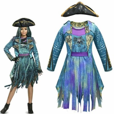 Nachkommen 3 Uma Kleid Cosplay Outfit Fancy Cap Kostüm Weihnachtsparty Kleid~
