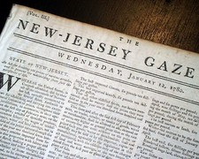 1st NEW JERSEY Publication American Revolutionary War 1780 Trenton NJ Newspaper 