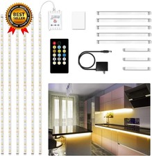 under Cabinet Lights, 6 PCS under Cabinet Lighting with Remote, Dimmable LED Str