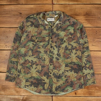 Vintage Gander Mountain Real Tree Hemd Knopf XL Herren Langarm Grün