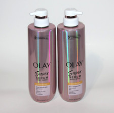 LOT 2 OLAY SUPER SERUM BODY WASH EXTRA DRY SKIN NIACINAMIDE COLLAGEN VITAMIN E