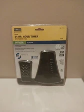 Smart Electrician  Digital 24 Hr. Hour Timer With Remote Pack Outdoor Brand New