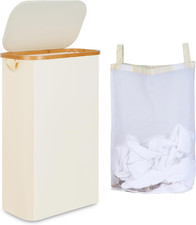 60L Slim Laundry Basket with Lid,Hampers for Laundry,Narrow Laundry Hamper with