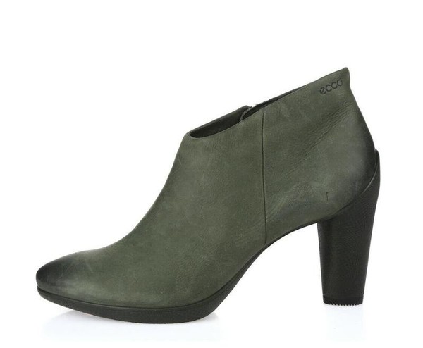 Women Ecco Boots Black Leather 39.5 #3S4F
