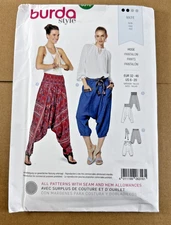 Harem Pants /Trousers Sewing Pattern 2 Styles Sizes 6-20 Burda Style 6316 UNCUT