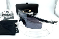 OAKLEY M FRAME GEN 1 CRYSTAL BLACK W/ BLACK IRIDIUM STRIKE SUNGLASSES 06-445