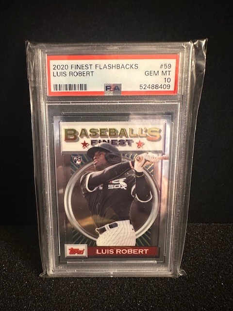 2020 Topps Finest Flashbacks Luis Robert #59 -- PSA 10 GEM MT