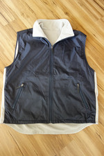 Carlo Colucci Wendeweste Weste Pullover Jacke Gr.L  Blau-Beige Super Zustand!