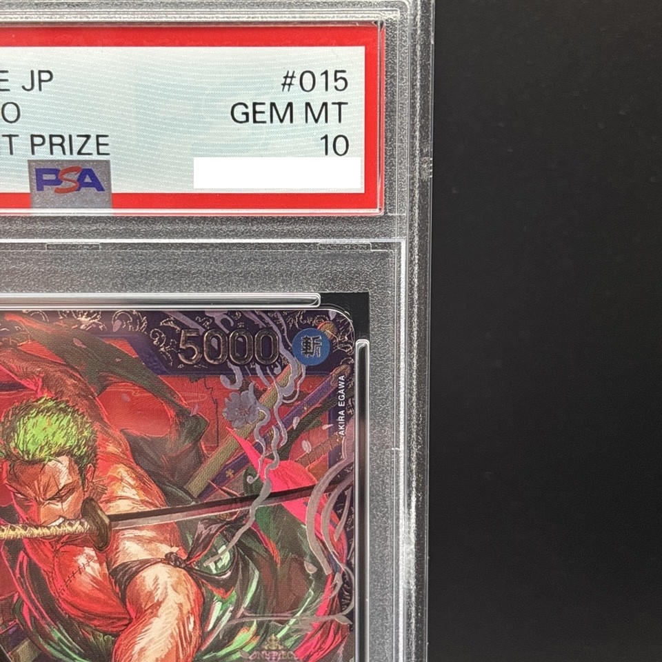PSA 10 Zoro ST21-015 Flagship Battle Top 8 Prize ONE PIECE Card