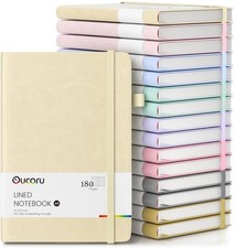 Lined Journal Notebook, 16 Pack, 180 Pages, A5 Journals for Writing, 100 GSM