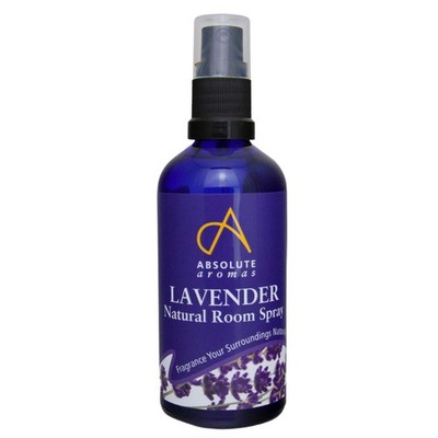 Absolute Aromas | Natürliches Lavendel Raumspray mit 100 ml (1er Pack), lila