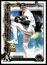 2025 Topps Holiday #H48 Mason Miller Light Blue & White Glitter Holiday