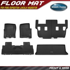 5x Front Rear Trunk Floor Mats For Ford Expedition Lincoln Navigator 2011-2017 5x Front Rear Trunk Floor Mats For Ford Expedition Lincoln Navigator 2011-2017