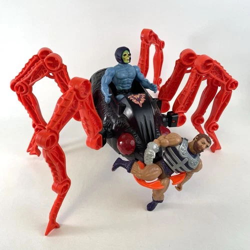 VTG 1984 Masters of the Universe MOTU SPYDOR He-Man WORKS GREAT Figures Included