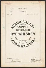 Photo:E. Walters for Spring Valley brand Whiskey