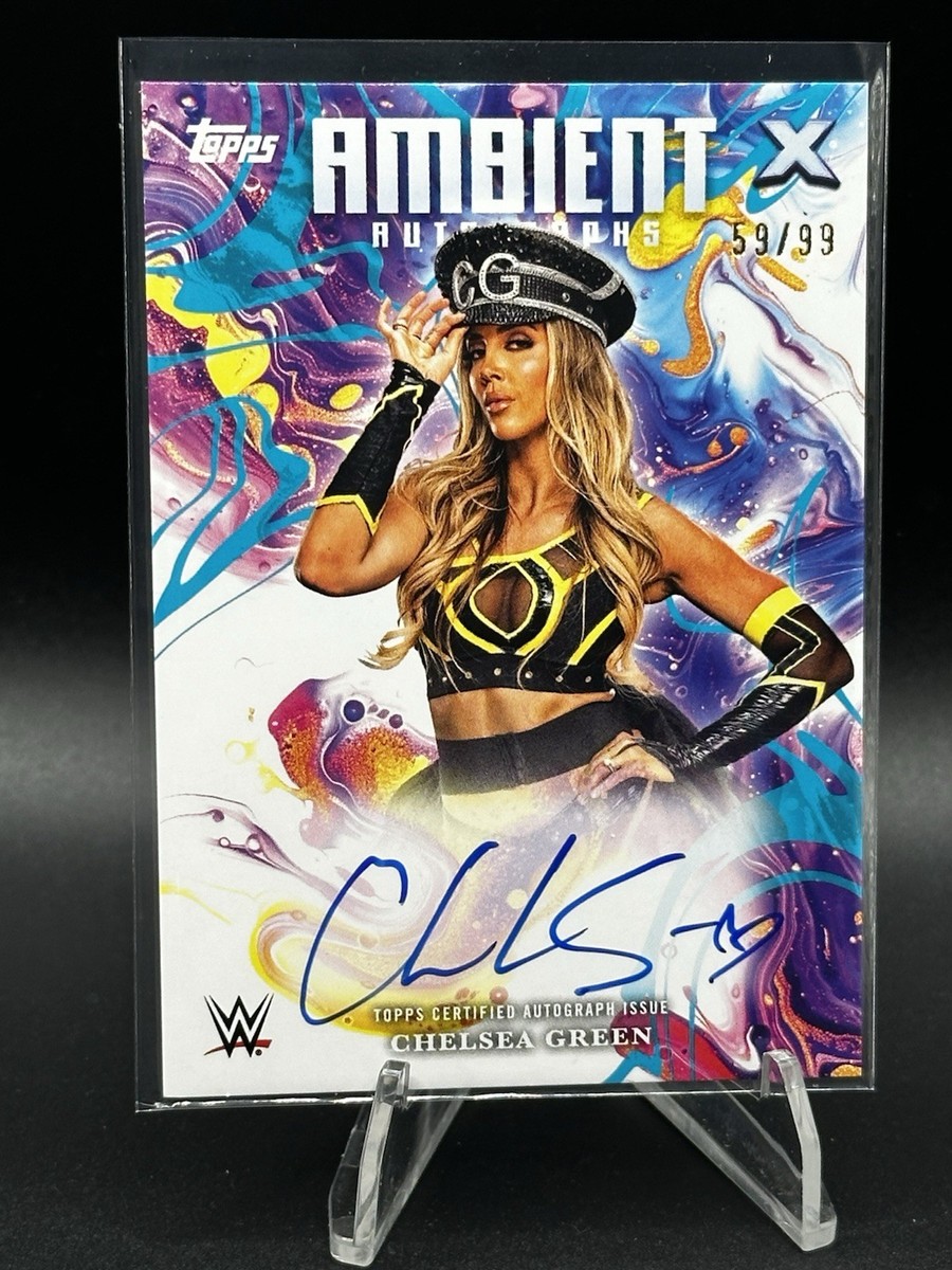 2025 Topps WWE Exalted CHELSEA GREEN Ambient Autograph ON CARD