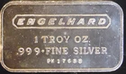 Engelhard Ingot Rare Repeat Serial Number Bullion-0.999 Silver 1 Oz Art Bar Vtg