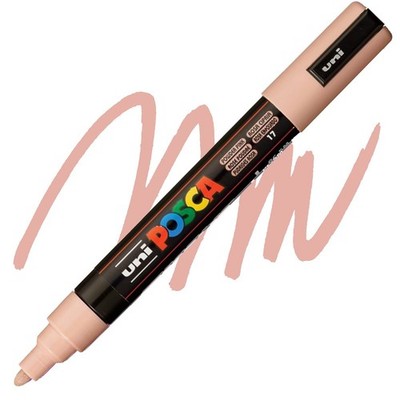 Posca Markers, Paint Marker, Powder Pink, 5M Medium Tip, Opaque, Pastel