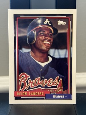 1992 topps Gold Winner   DEION SANDERS  # 645