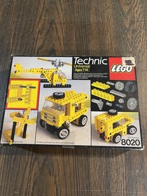 Vintage Lego Technic Sets 8865 Auto Chassis And 8020 100% Complete With Manuals